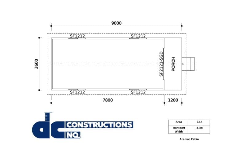 Aramac Cabin Floor Plan Image