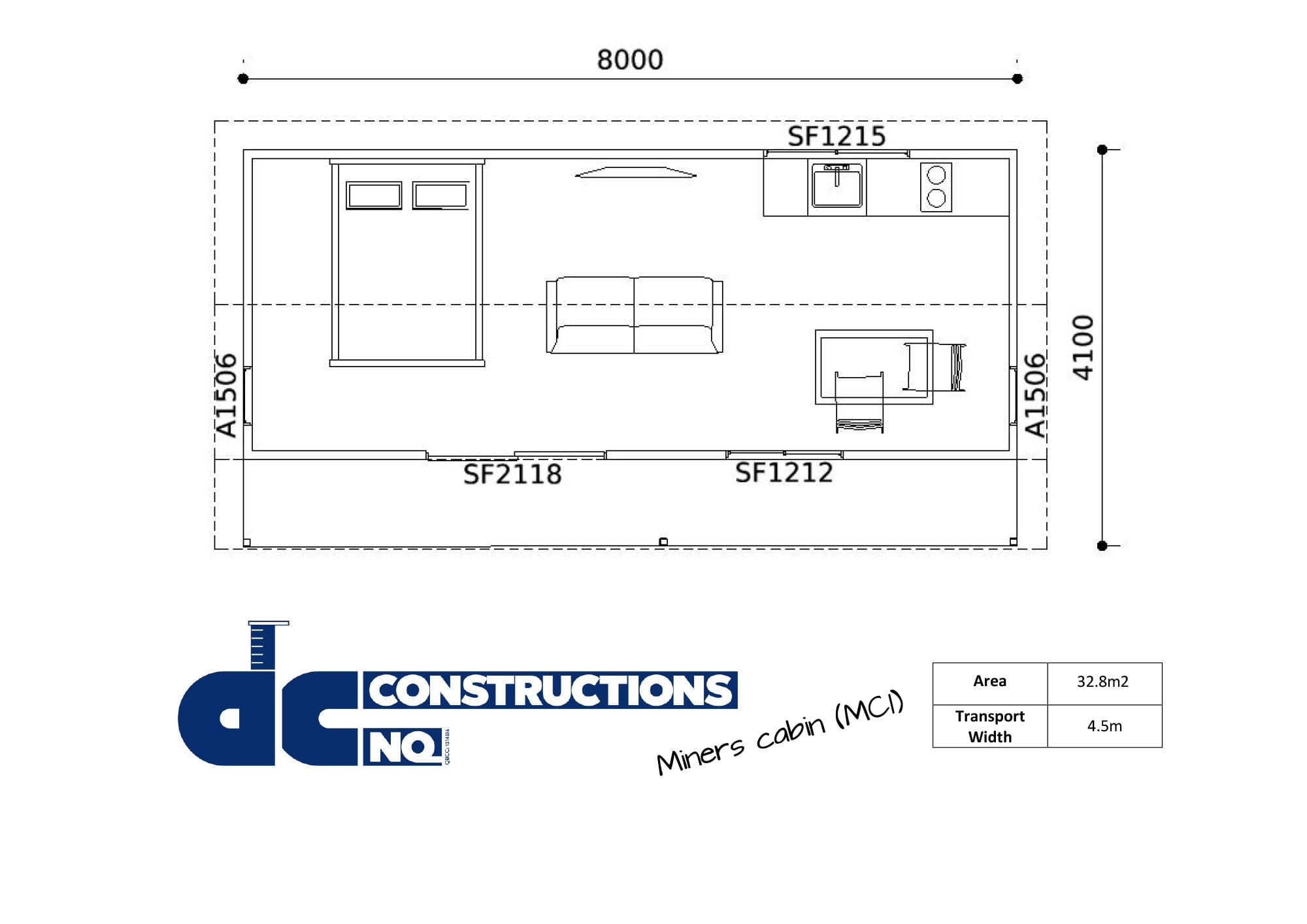 Miners Cabin Floor Plan Image