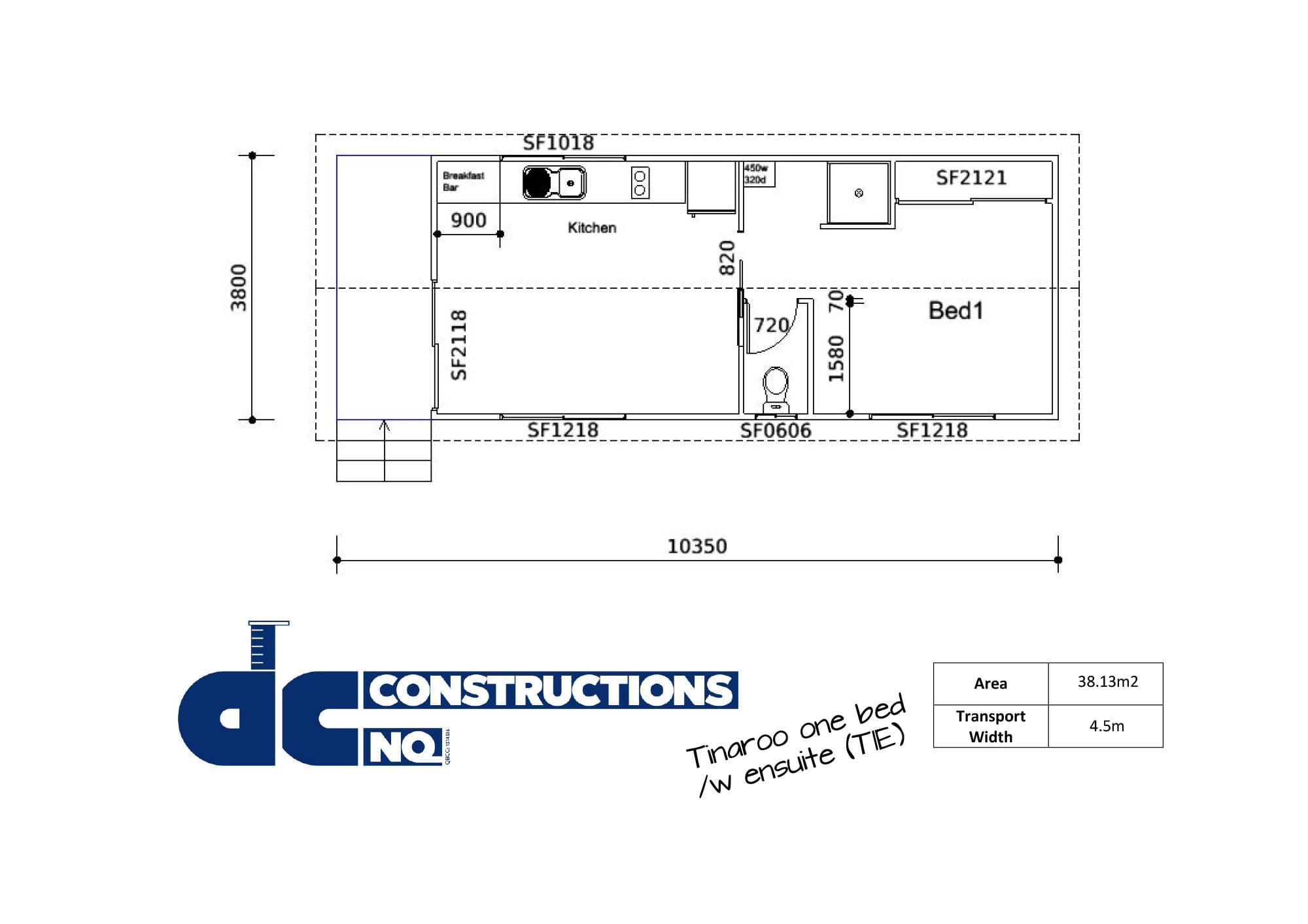 Tinaroo Cabin 1 Bed with Porch v2 Image