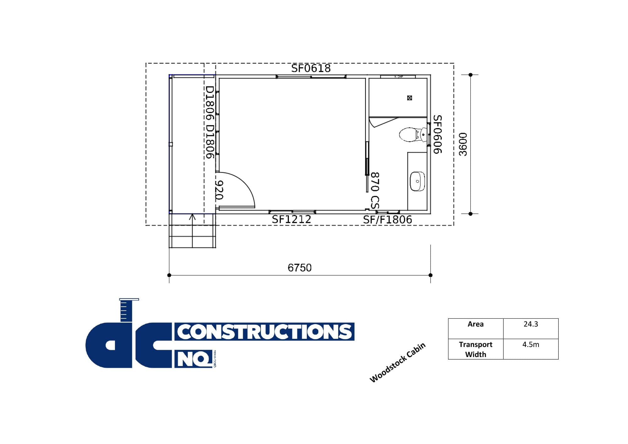 Woodstock Cabin Floor Plan Image