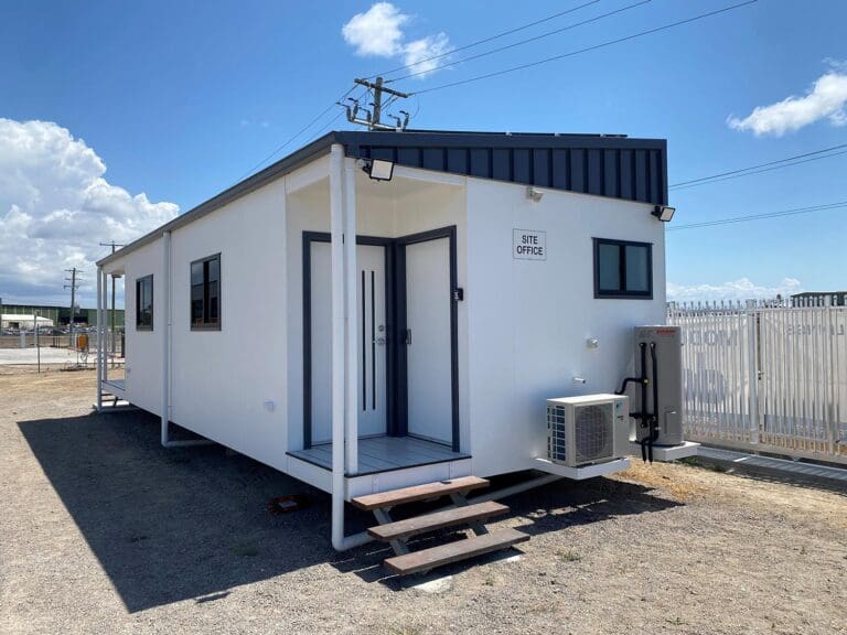 Modular transportable commercial office exterior