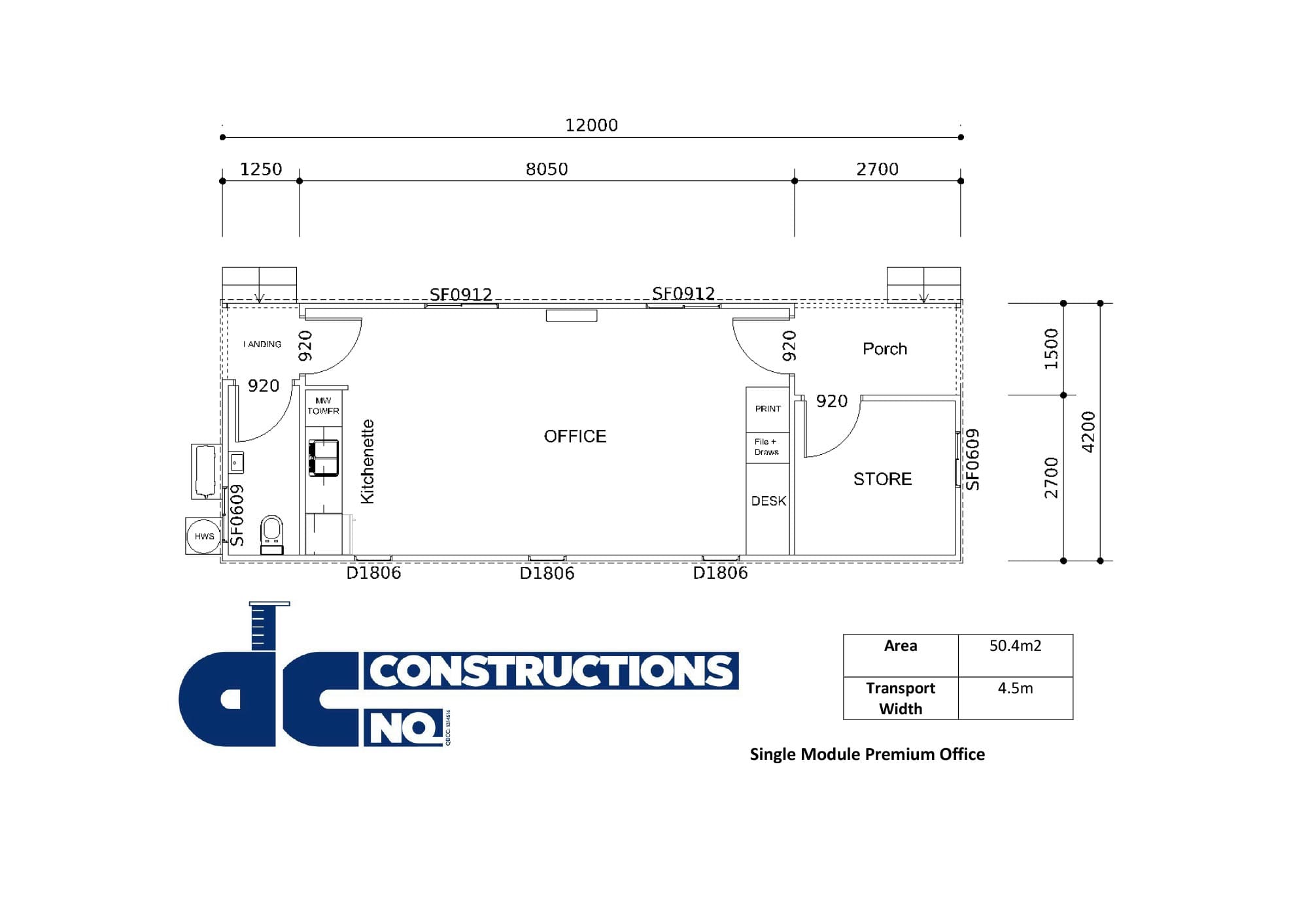 Floor Plan of modular office